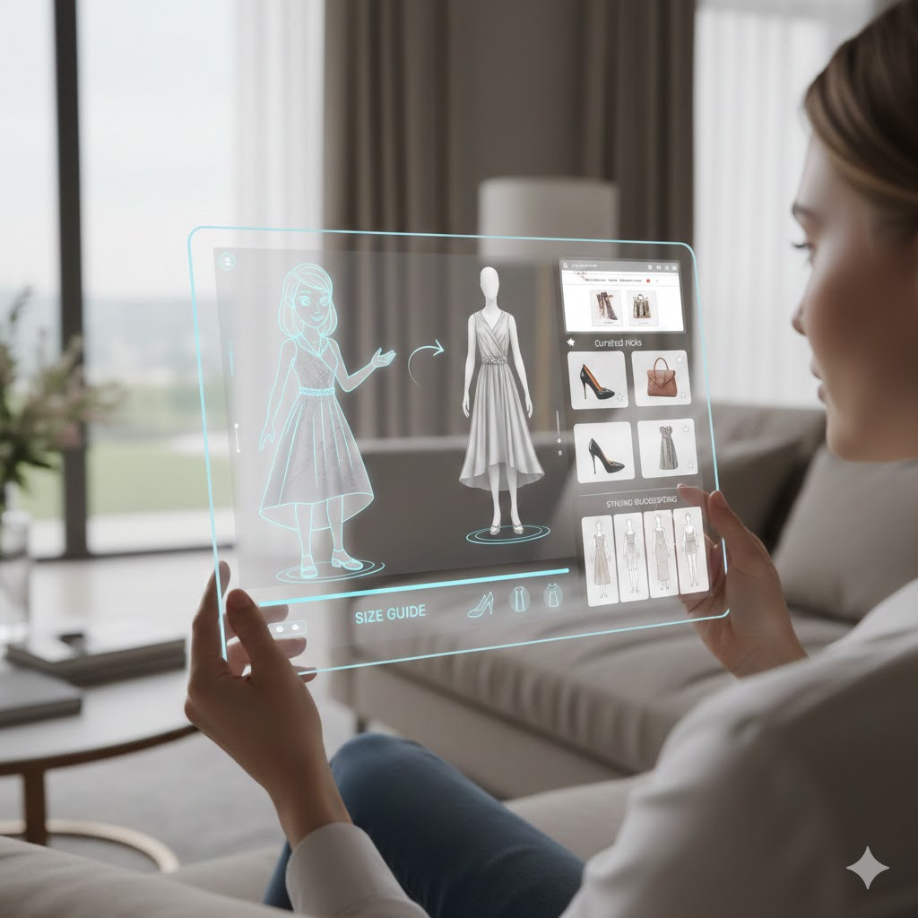 Virtual shopping assistance with online fashion recommendations and styling